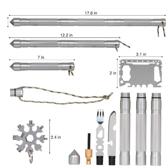 Man of God: 10 Function Flashlight Survival Tool – Seedlings Gifts & Books